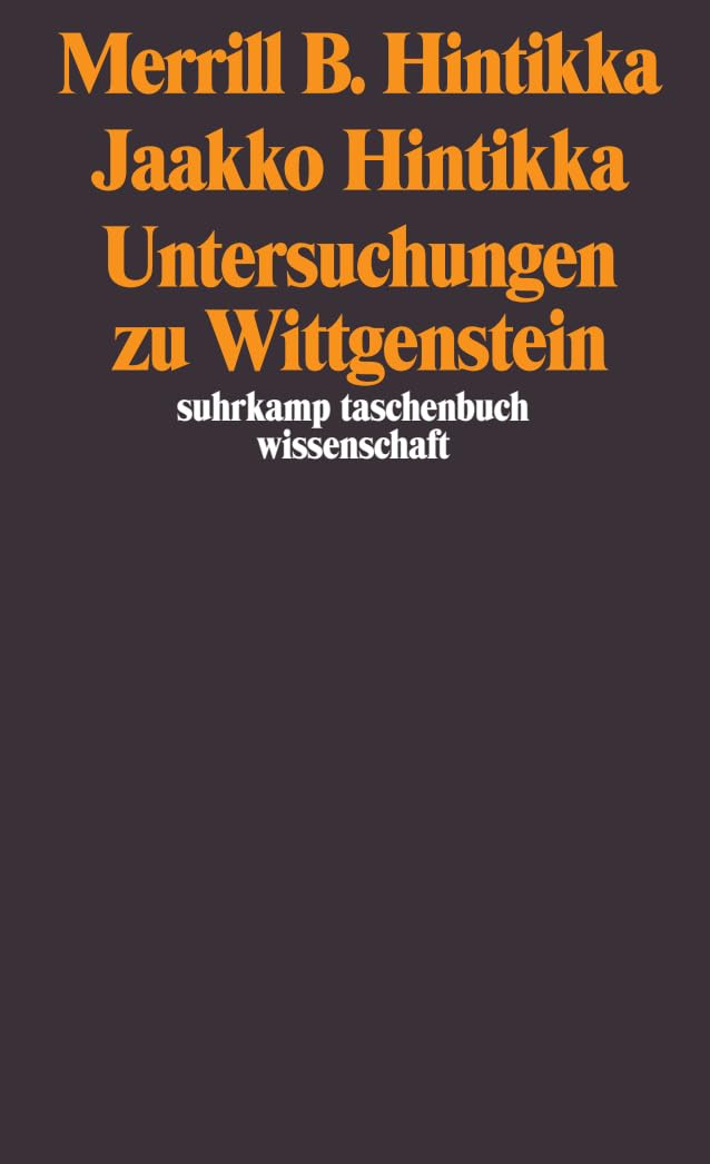 Untersuchungen zu Wittgenstein (suhrkamp taschenbuch wissenschaft) Philosophy
