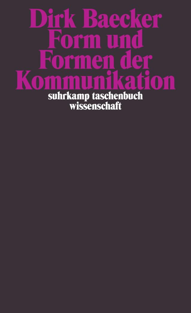 Product Image: Form und Formen der Kommunikation