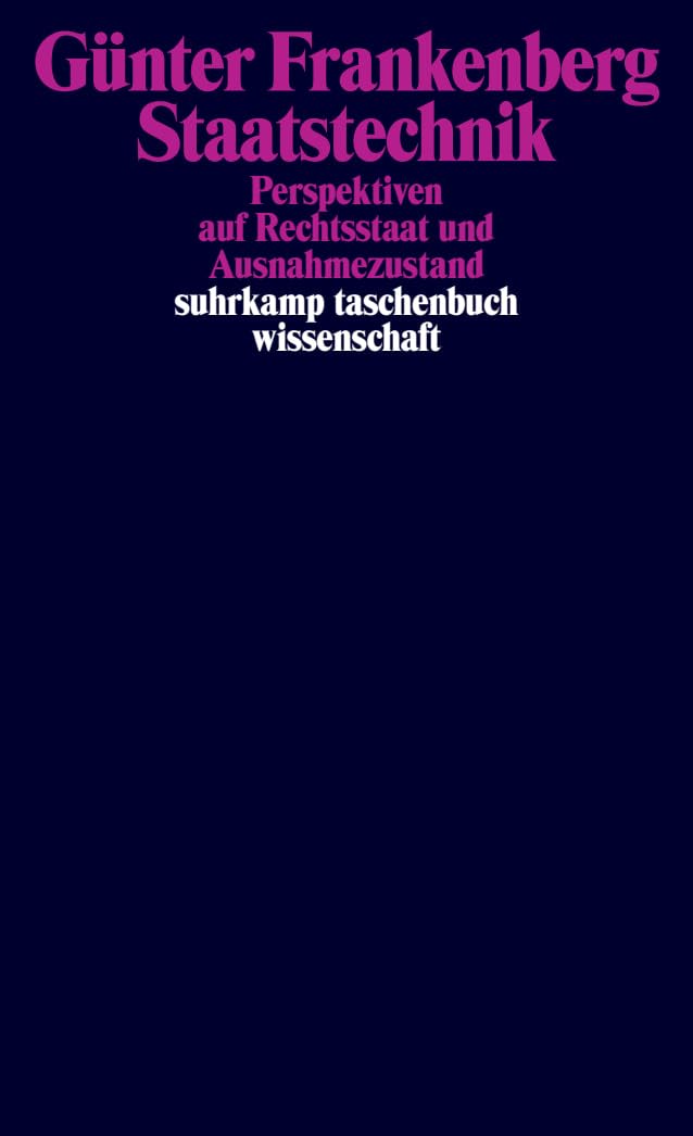 Staatstechnik: Perspektiven auf Rechtsstaat und Ausnahmezustand (suhrkamp taschenbuch wissenschaft) Law