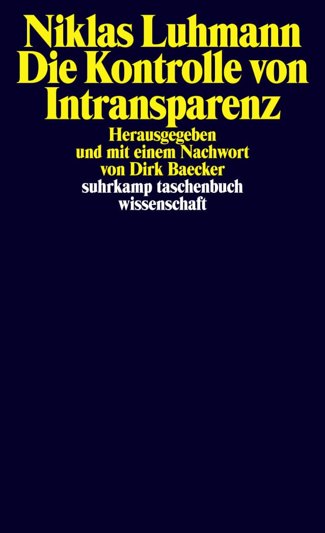 Die Kontrolle von Intransparenz Law