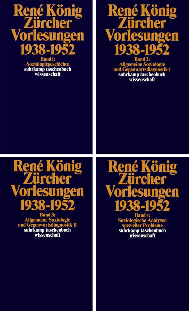 Zürcher Vorlesungen (1938-1952): Soziologiegeschichte (suhrkamp taschenbuch wissenschaft) Law