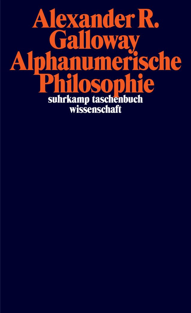 Alphanumerische Philosophie (suhrkamp taschenbuch wissenschaft) Media & Communication