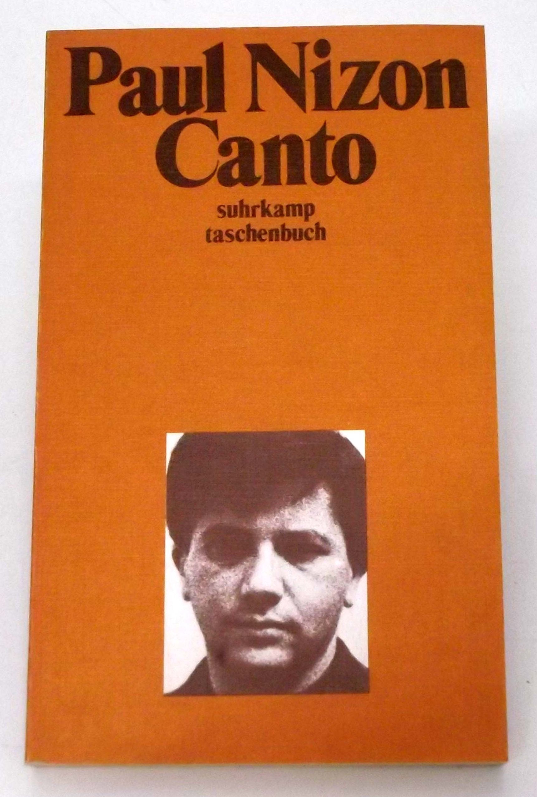 Canto.: Roman. (Suhrkamp Taschenbücher) Contemporary literature