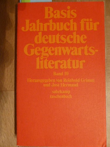 Basis X. 1980. Jahrbuch für deutsche Gegenwartsliteratur. Politics & History