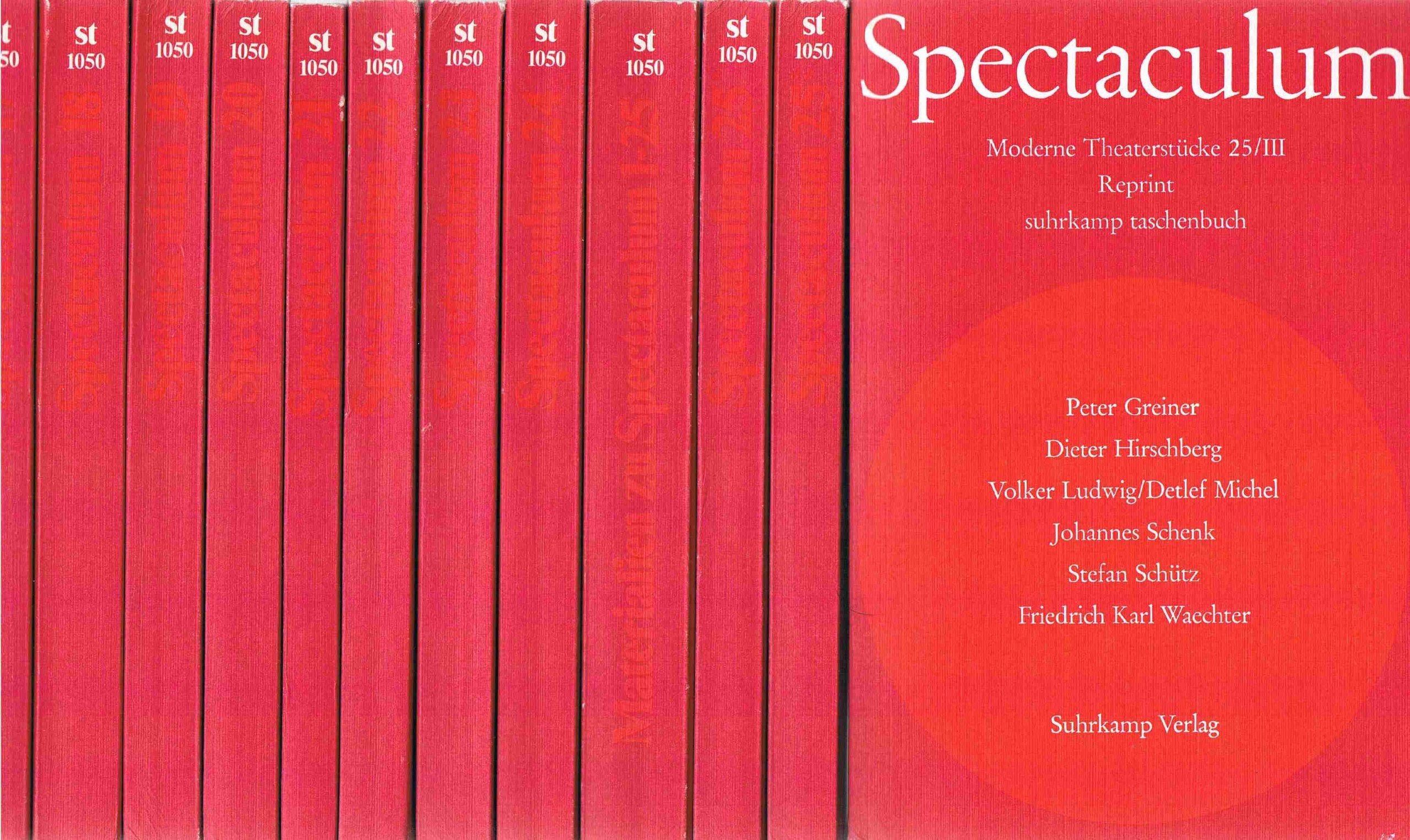 Spectaculum: Reprint der Bände 16-25 und Materialband (Suhrkamp Taschenbücher) Politics & History