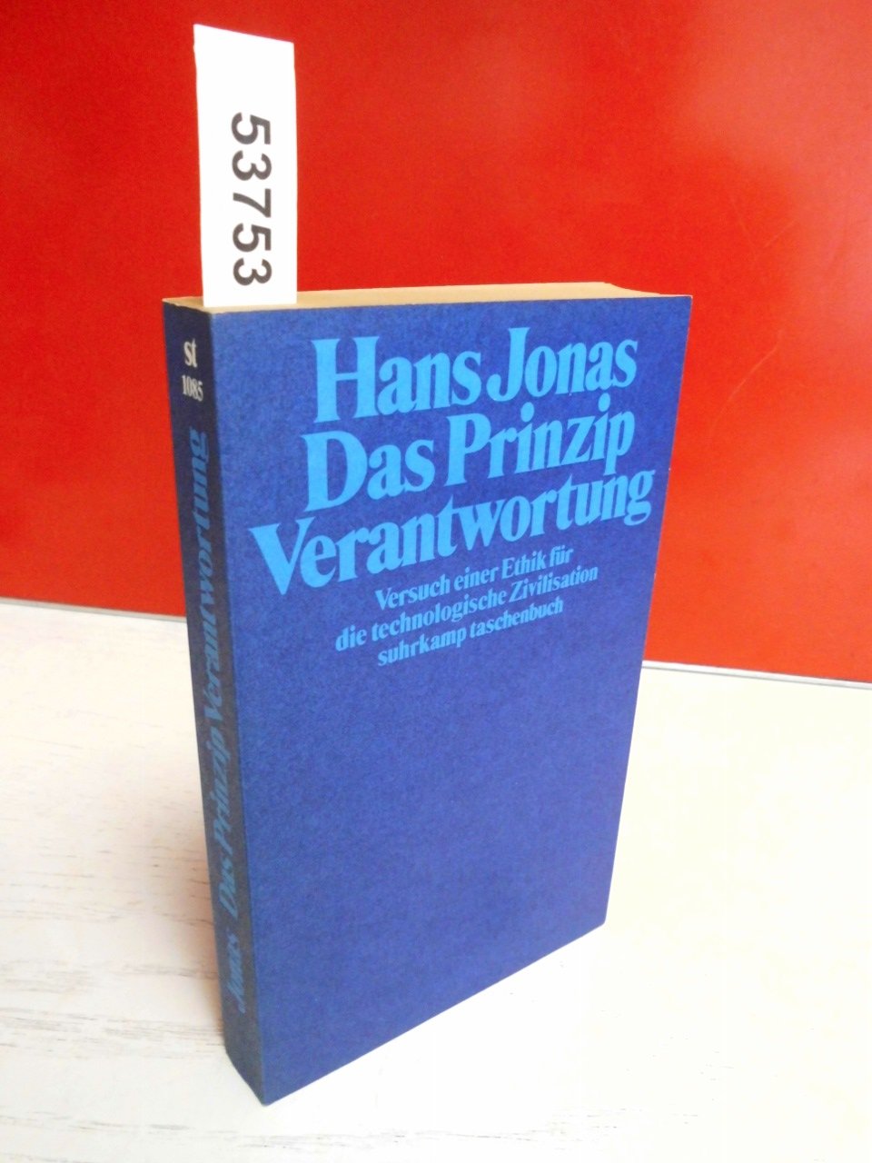 Das Prinzip Verantwortung. Versuch einer Ethik für die technologische Zivilisation Philosophy