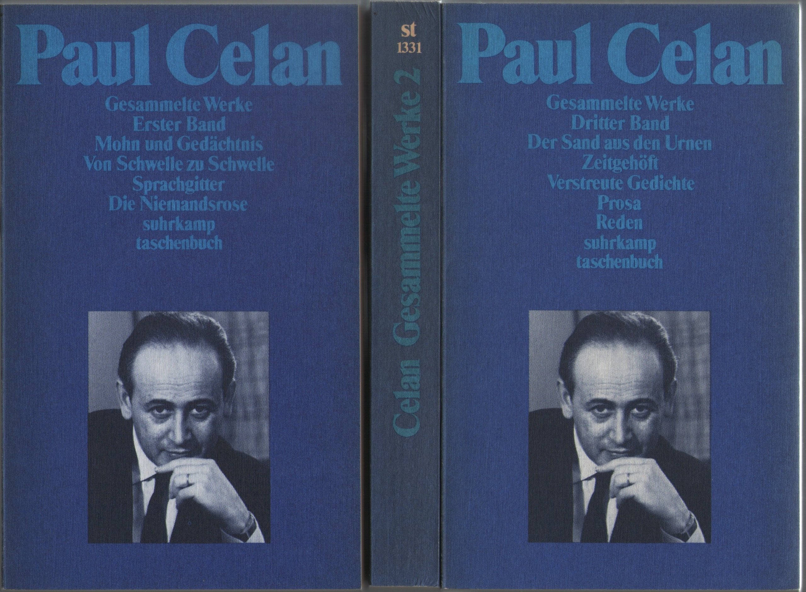 Paul Celan: Gesammelte Werke, Band 1: Gedichte 1 / Band 2: Gedichte 2 / Band 3: Gedichte 3. Prosa, Reden Fiction