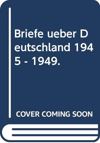 Hermann Broch. Briefe über Deutschland. Die Korrespondenz mit Volkmar von Zühlsdorff: Herausgegeben und eingeleitet von Paul Michael Lützeler (suhrkamp taschenbuch) Essays & Short Stories
