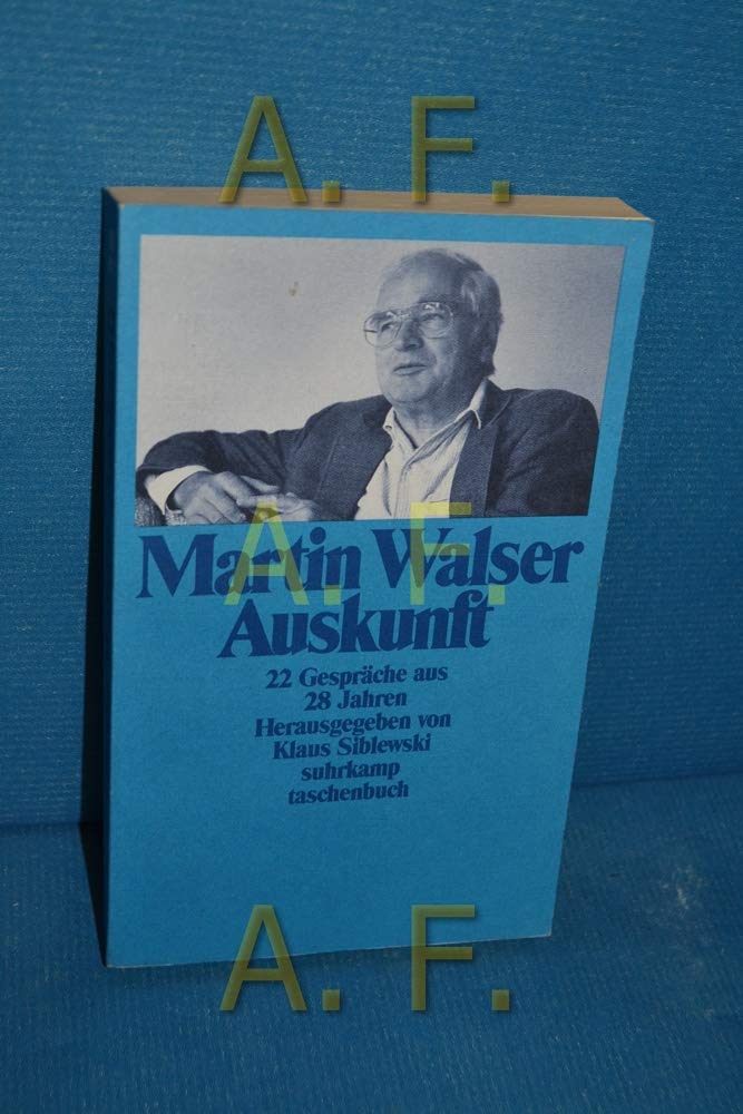 Auskunft: 22 Gespräche aus 28 Jahren (Suhrkamp Taschenbücher) Essays & Short Stories
