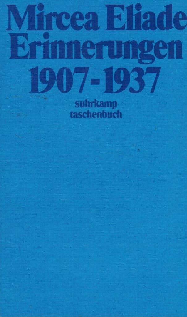 Erinnerungen 1907-1937 (suhrkamp taschenbuch) Poetry