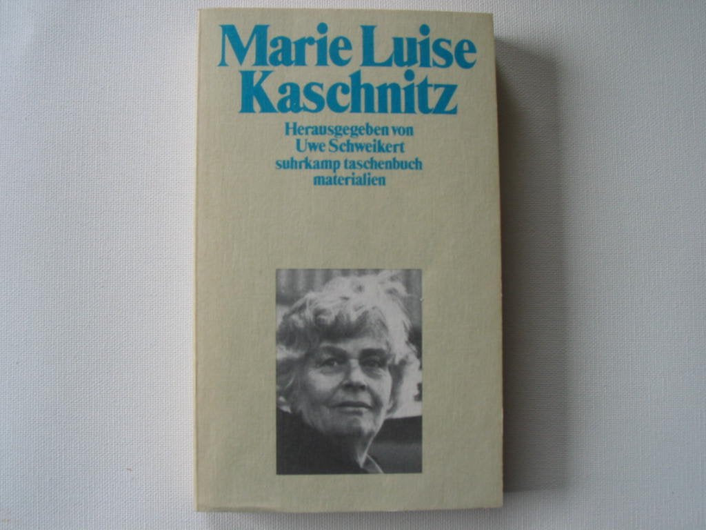 Marie Luise Kaschnitz: Materialien (Suhrkamp Taschenbücher) Professional & Reference Books