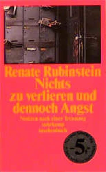 Nichts zu verlieren und dennoch Angst: Notizen nach einer Trennung. Aus dem Niederländischen übersetzt von Johannes Piron. Mit einem Vorwort von Norbert Elias (suhrkamp taschenbuch) Contemporary literature Books