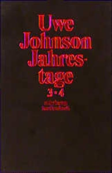 Jahrestage 3 / 4: Aus dem Leben von Gesine Cresspahl Contemporary literature