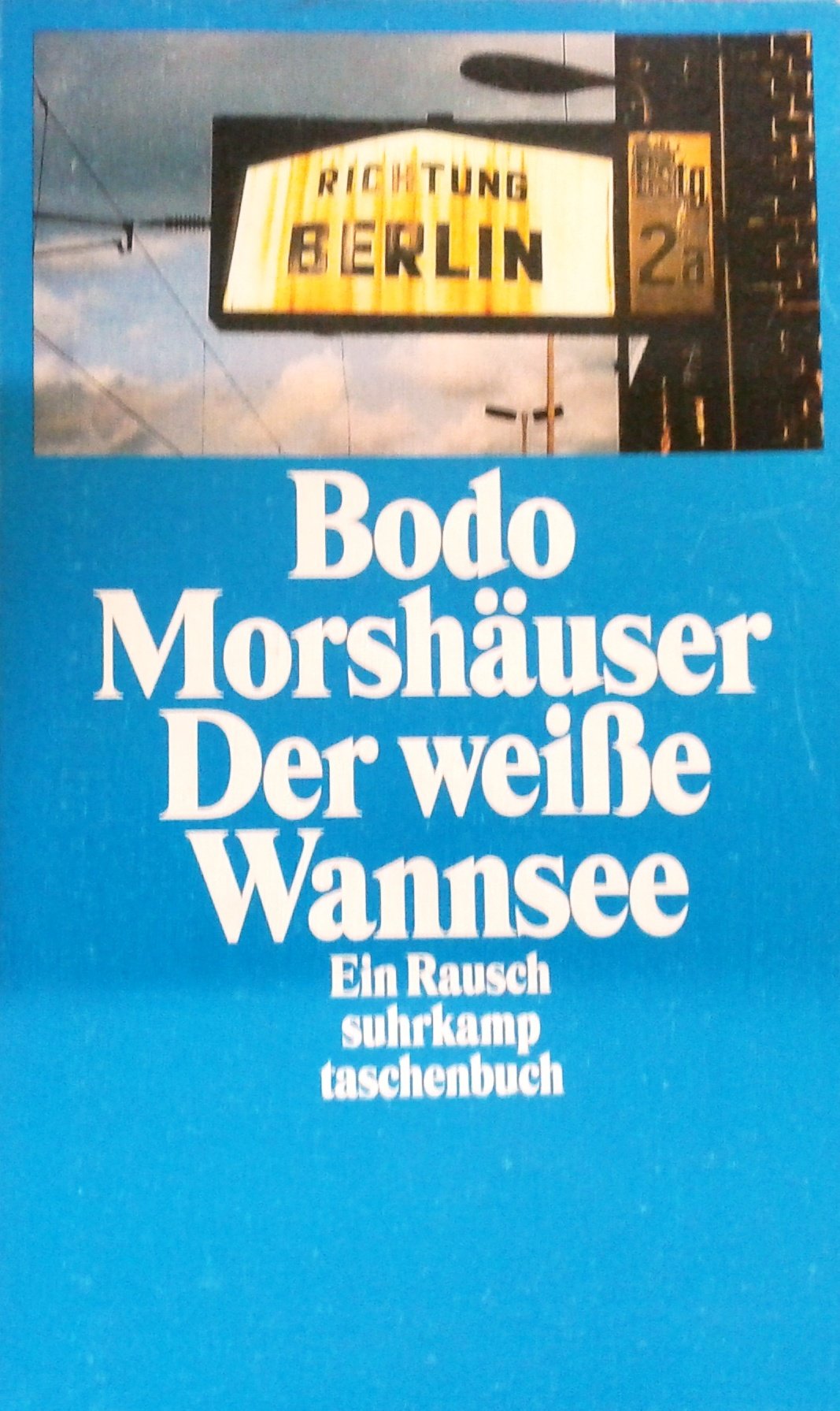 Der weiße Wannsee: Ein Rausch (suhrkamp taschenbuch) Contemporary literature