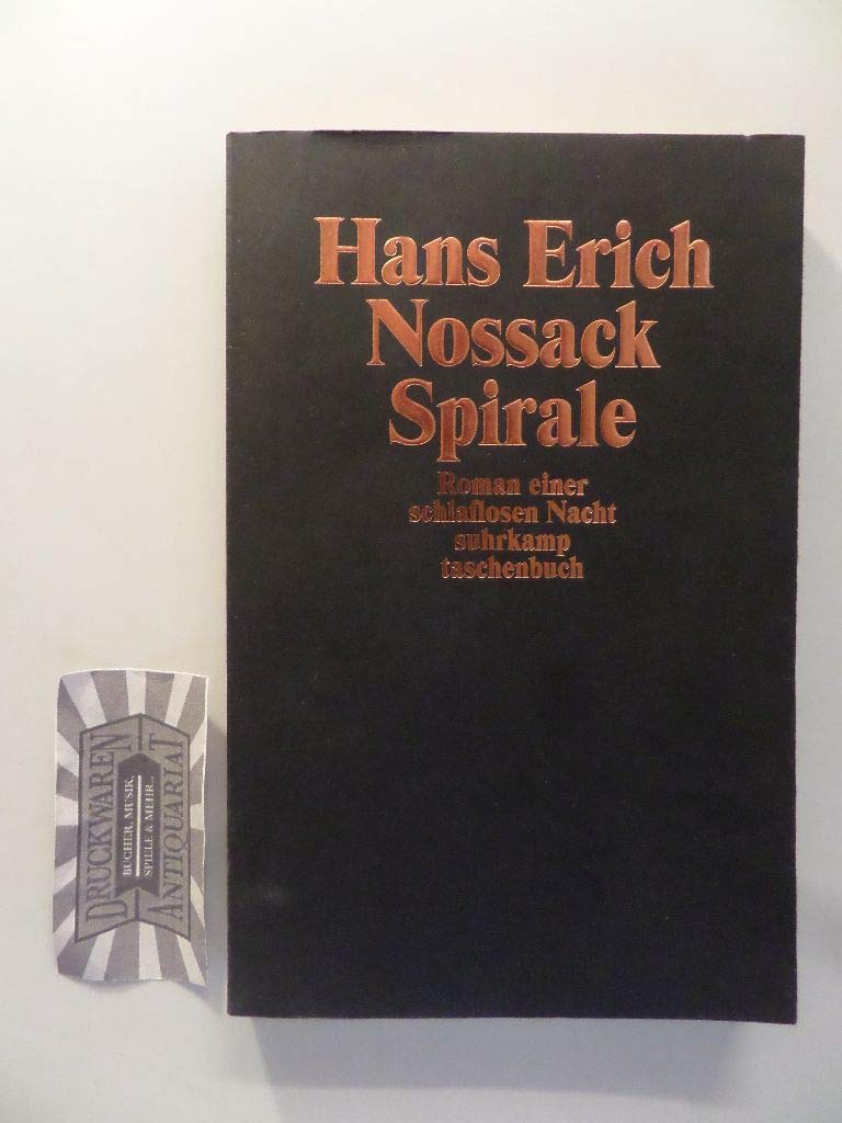 Spirale: Roman einer schlaflosen Nacht (suhrkamp taschenbuch) Contemporary literature