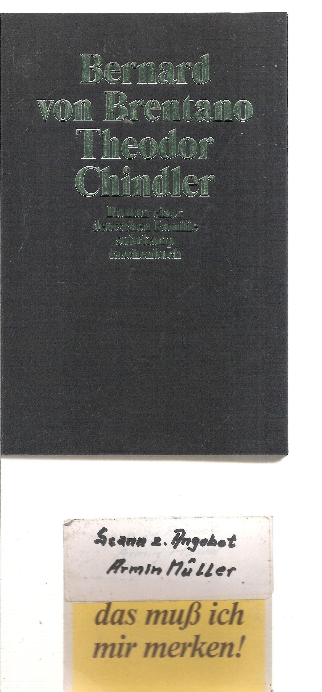 Theodor Chindler. Roman einer deutschen Familie. Classics