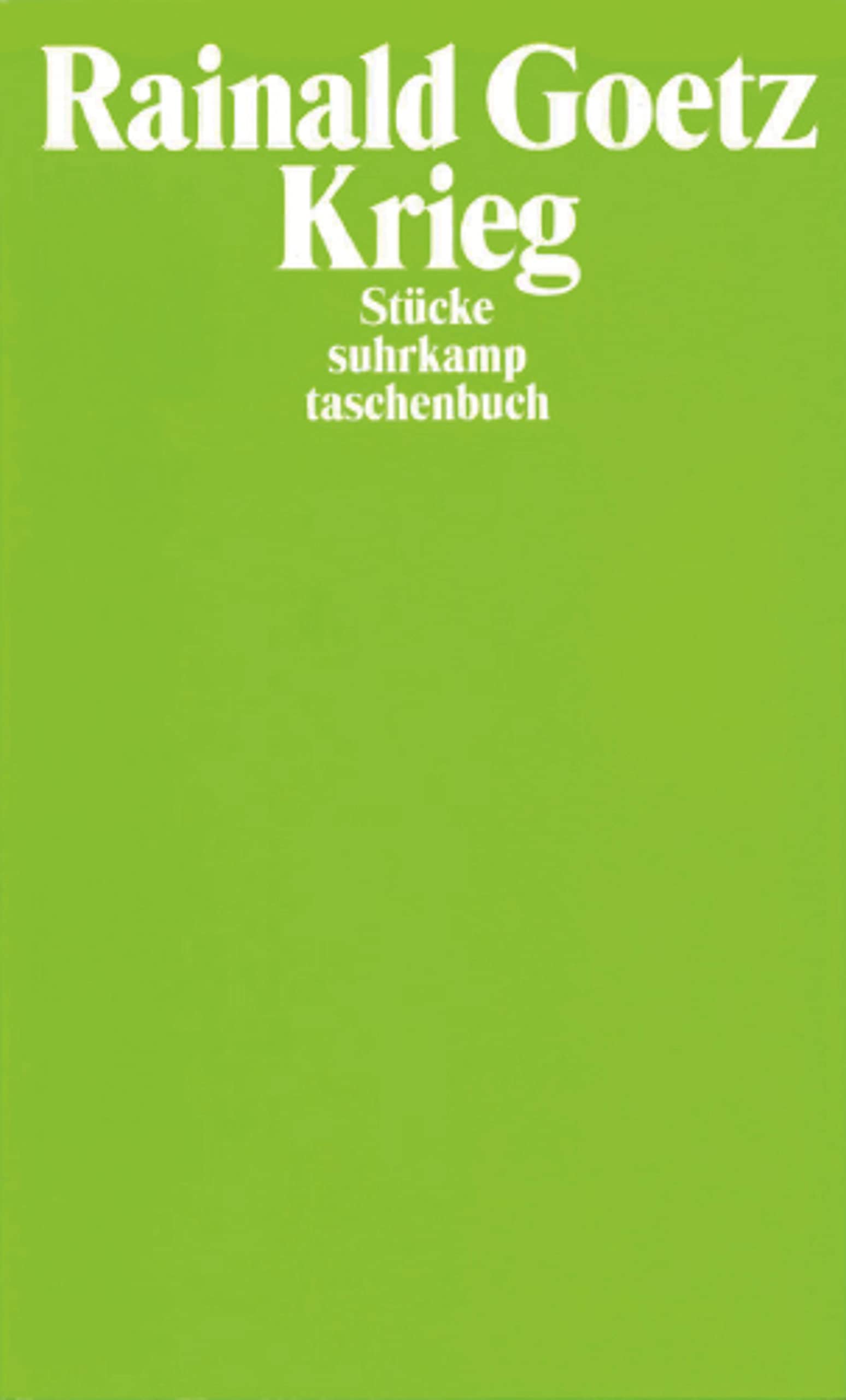 Krieg: Stücke (suhrkamp taschenbuch) Drama