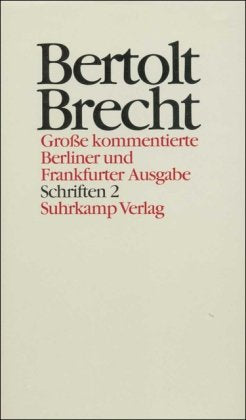 Werke. Große kommentierte Berliner und Frankfurter Ausgabe. 30 Bände (in 32 Teilbänden) und ein Registerband: Band 22: Schriften 2. 1933–1942 Contemporary literature