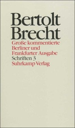 Werke. Große kommentierte Berliner und Frankfurter Ausgabe. 30 Bände (in 32 Teilbänden) und ein Registerband: Band 23: Schriften 3. 1942–1956 Contemporary literature