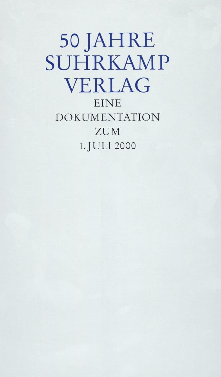 50 Jahre Suhrkamp Verlag Law