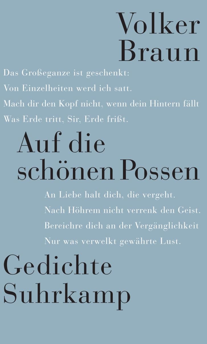 Auf die schönen Possen Poetry