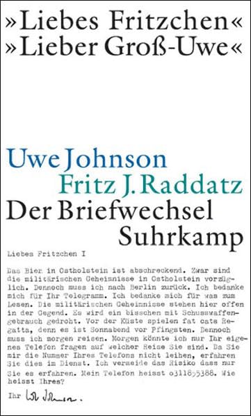 »Liebes Fritzchen« – »Lieber Groß-Uwe«: Der Briefwechsel Essays & Short Stories