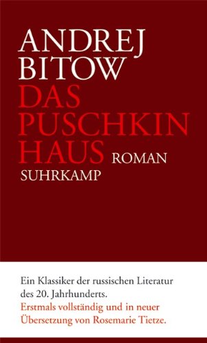 Das Puschkinhaus Contemporary literature