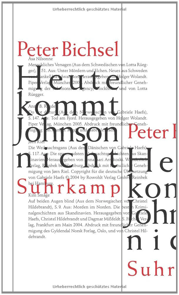 Heute kommt Johnson nicht: Kolumnen 2005-2008 Contemporary literature