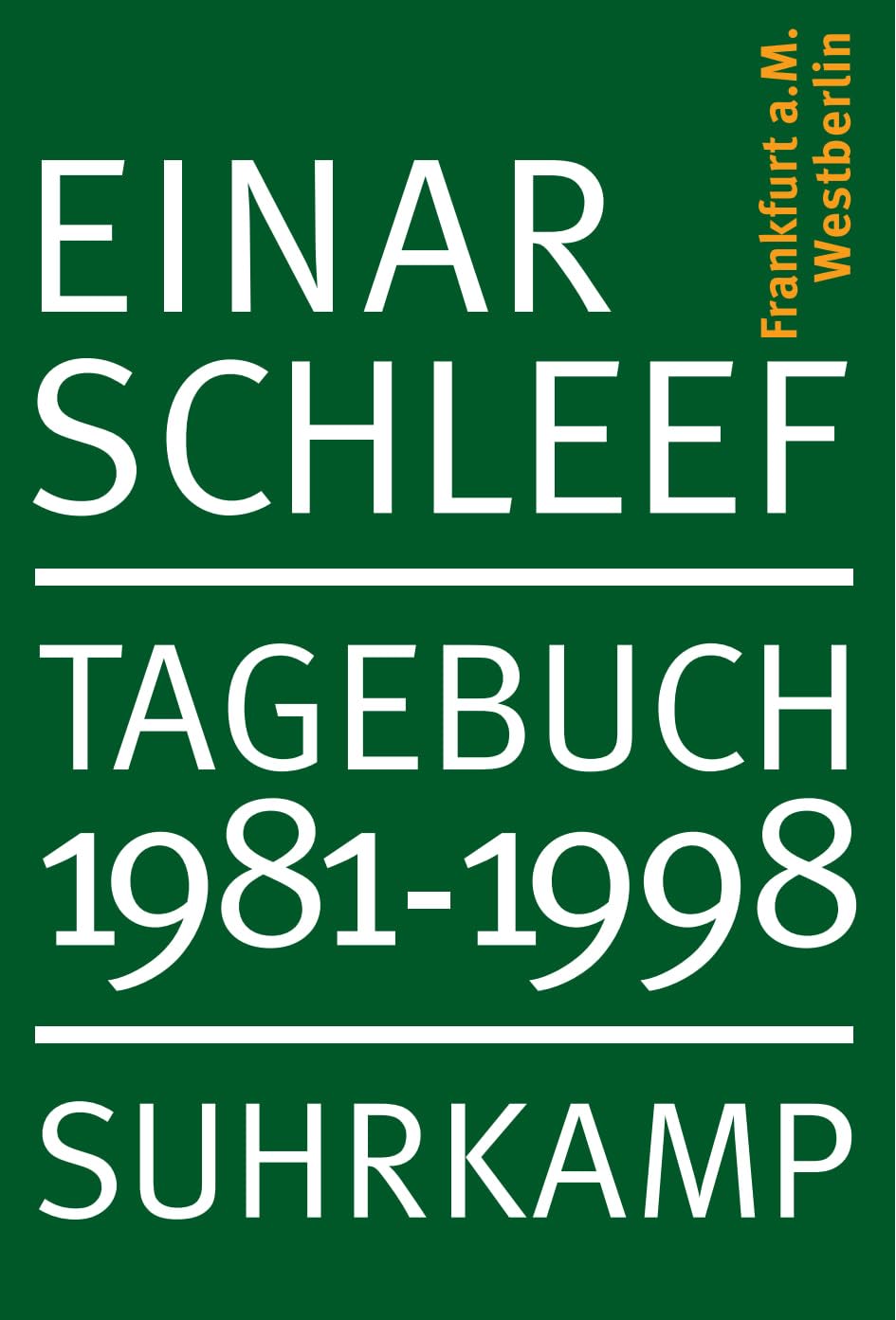 Product Image: Tagebuch 1981–1998