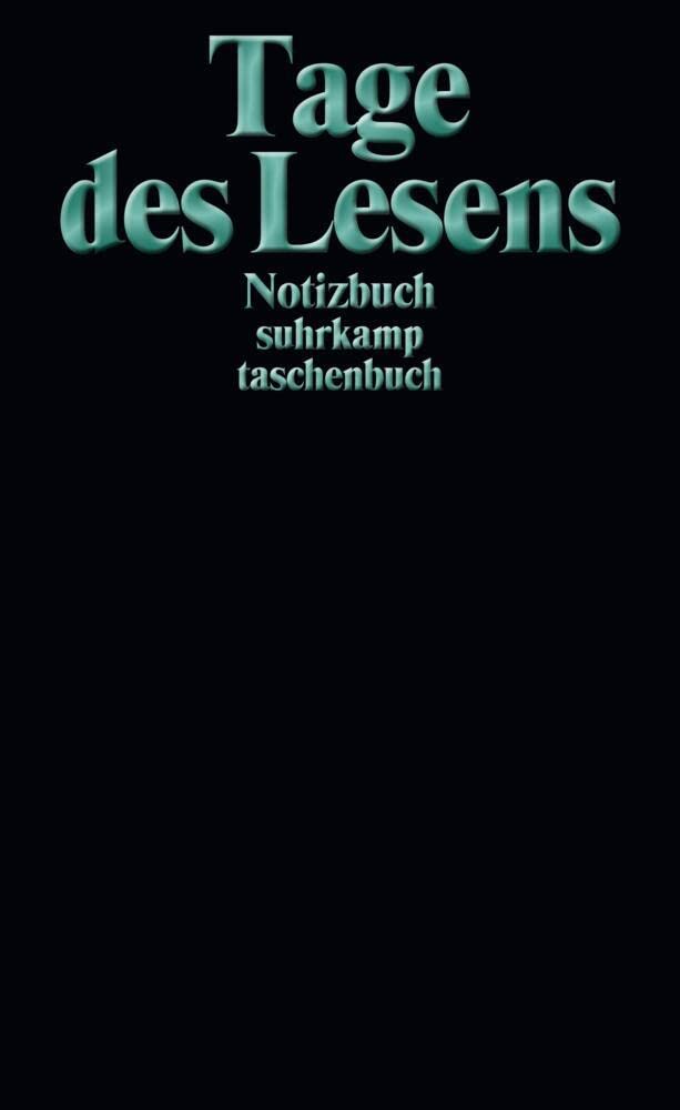 Notizbuch suhrkamp taschenbuch. Tage des Lesens Living & Furnishing
