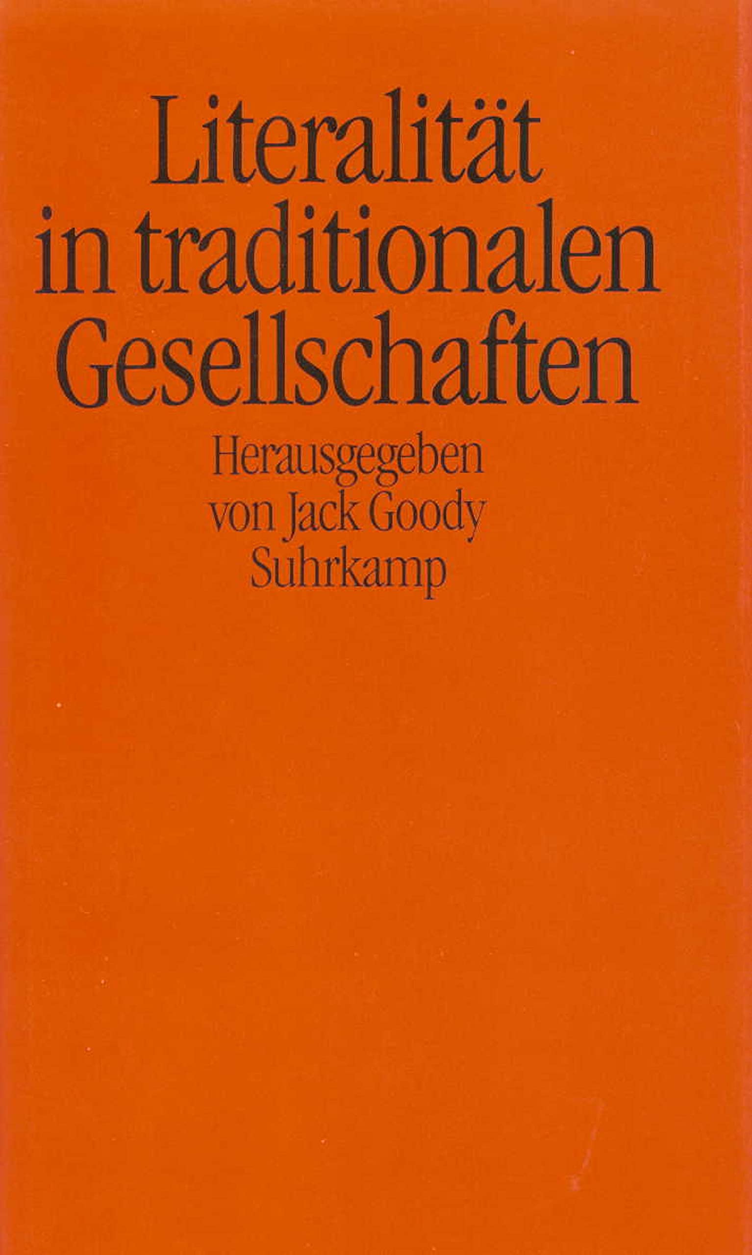 Literalität in traditionalen Gesellschaften Law