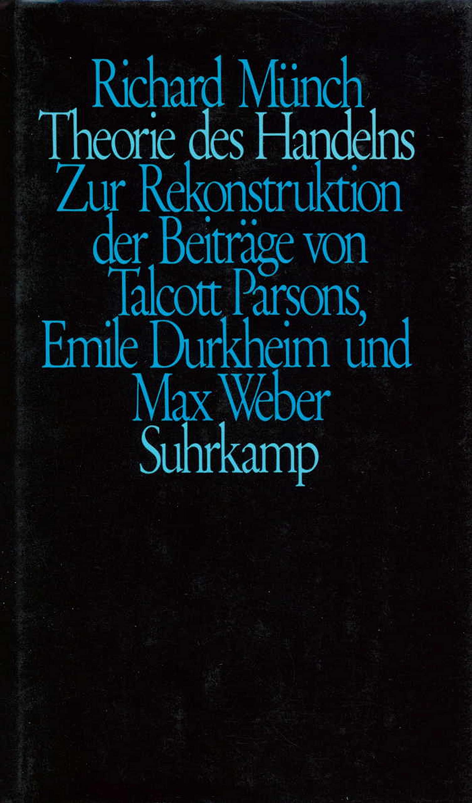 Theorie des Handelns Law Books