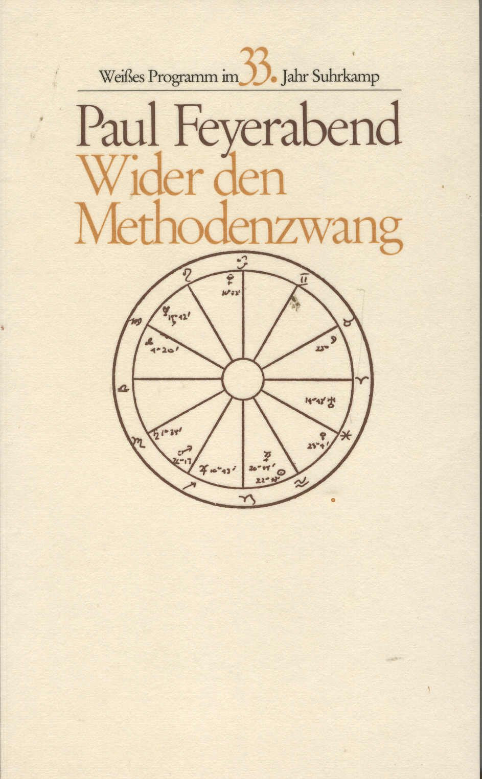 Wider den Methodenzwang. ( Weißes Programm) Philosophy