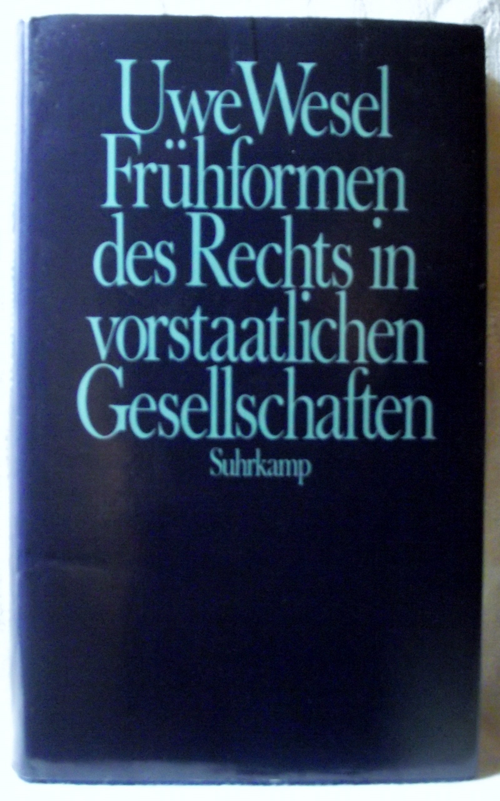 Frühformen des Rechts in vorstaatlichen Gesellschaften: Umrisse einer Frühgeschichte des Rechts bei Sammlern und Jägern und akephalen Ackerbauern und Hirten Law