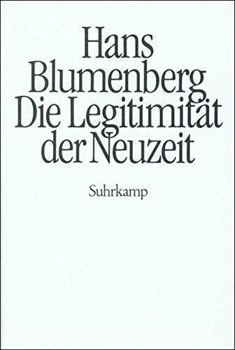 Die Legitimität der Neuzeit Philosophy
