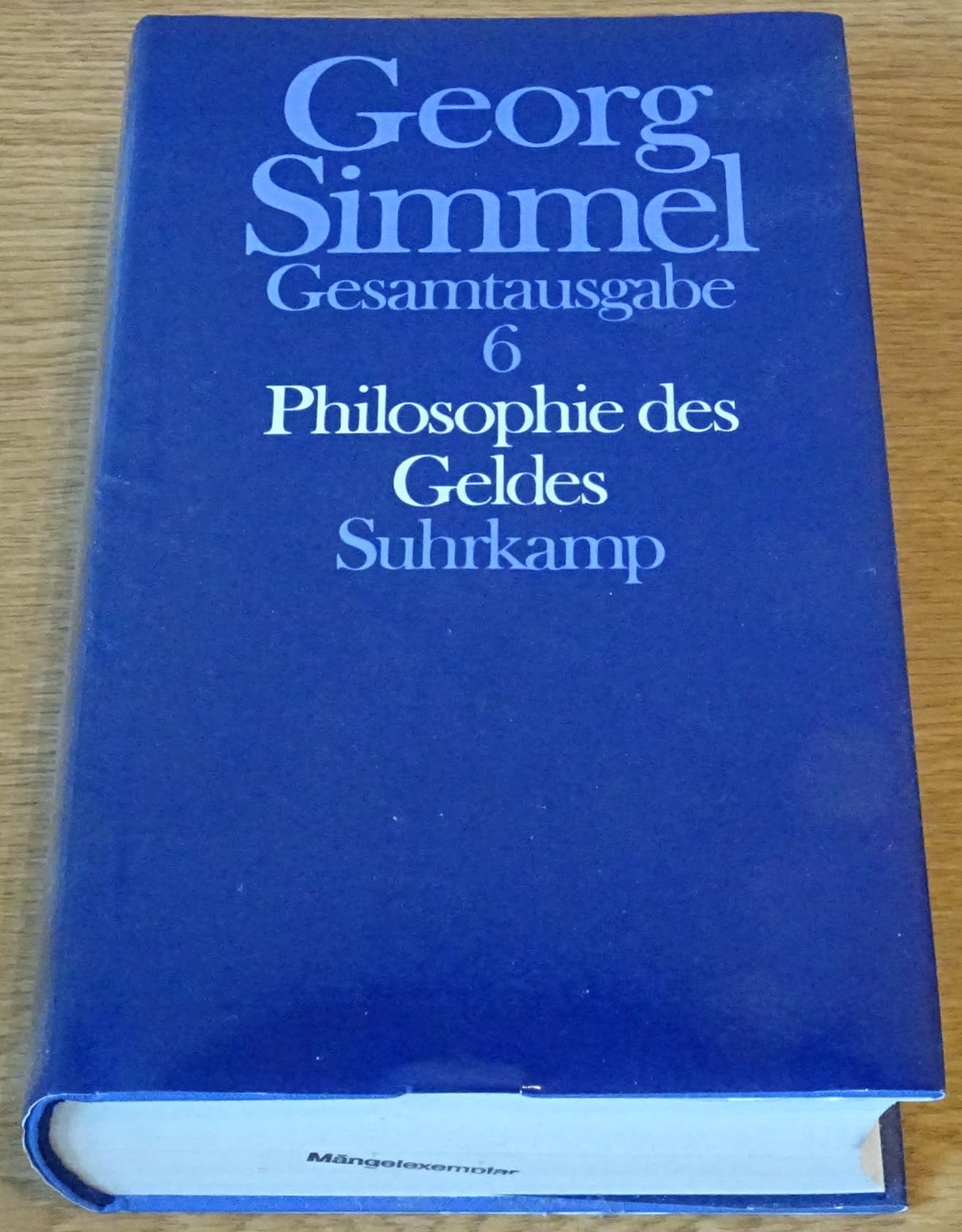 Gesamtausgabe, 24 Bde., Bd.6, Philosophie des Geldes Law
