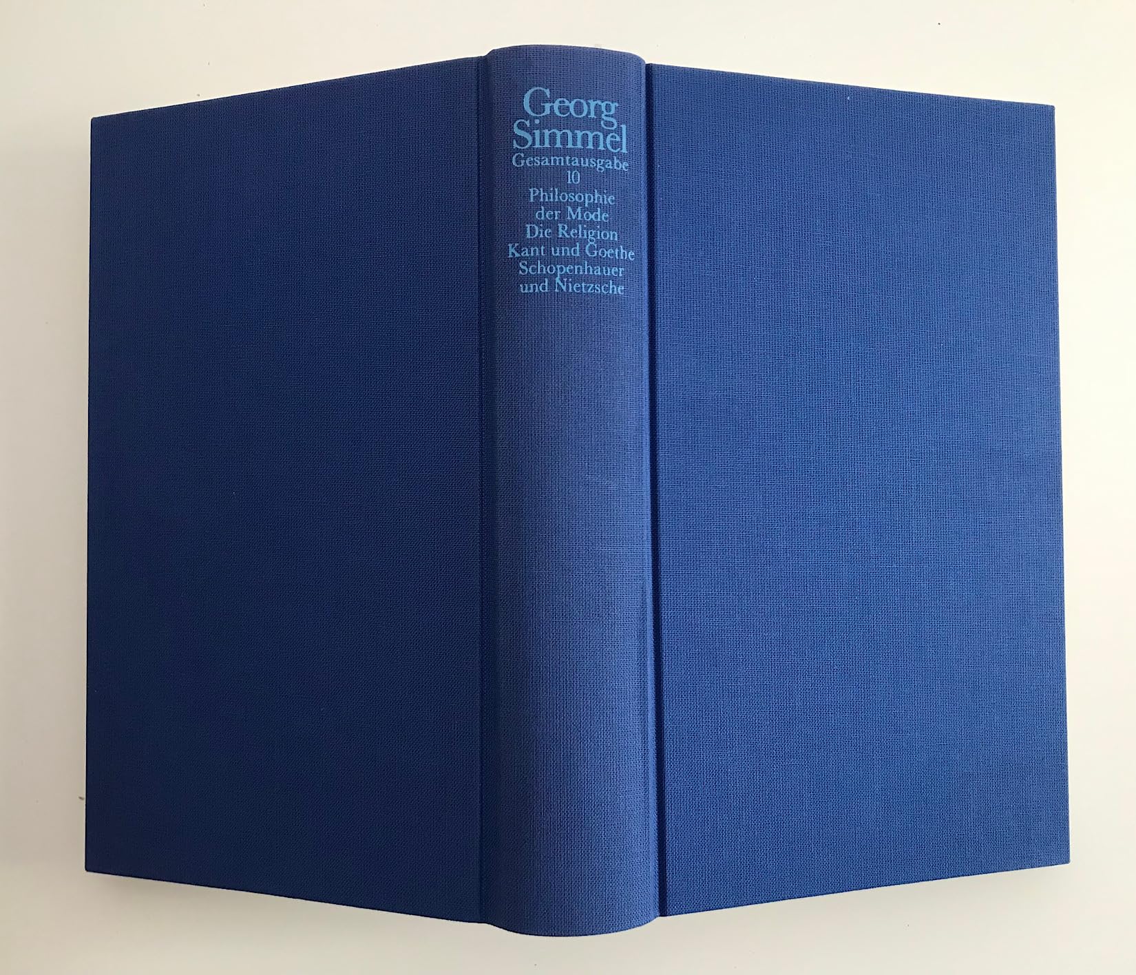 Gesamtausgabe, 24 Bde., Bd.10, Philosophie der Mode; Die Religion; Kant und Goethe; Schopenhauer und Nietzsche: Band 10: Philosophie der Mode (1905). ... Schopenhauer und Nietzsche (1907) Philosophy