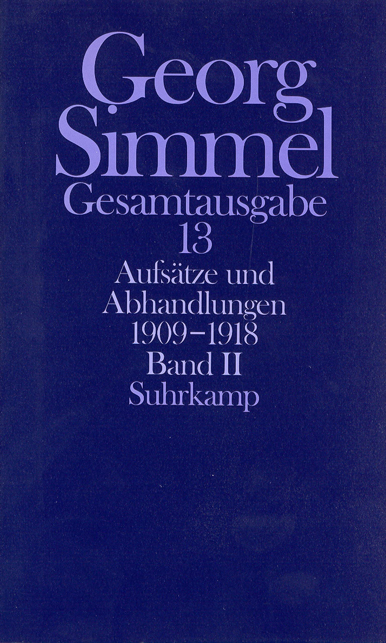 Gesamtausgabe in 24 Bänden: Band 13: Aufsätze und Abhandlungen 1909–1918. Band II Law