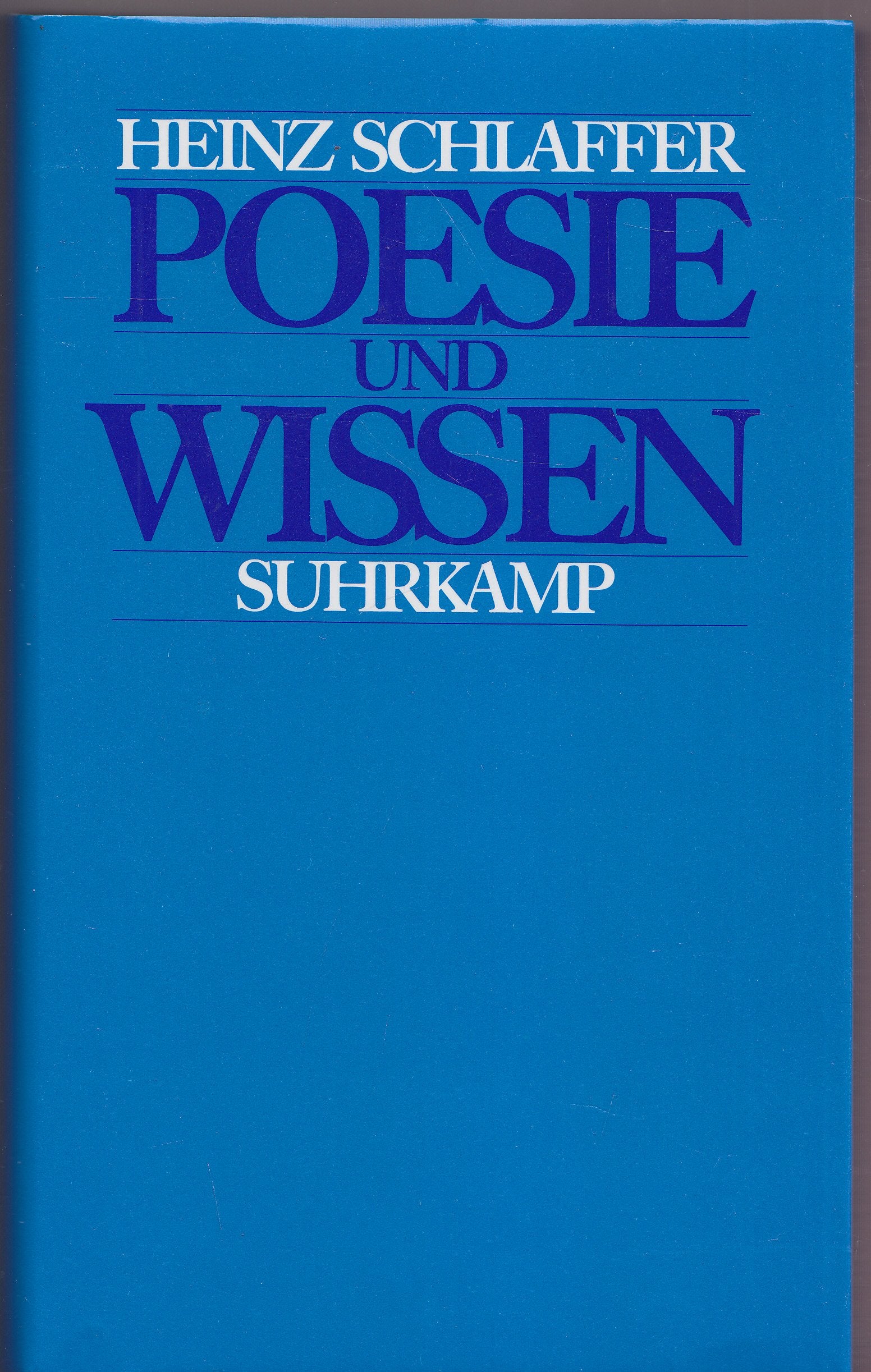 Poesie und Wissen - Die Entstehung das ästhetischen Bewußtseins und der philologischen Erkenntnis Film, Art & Culture