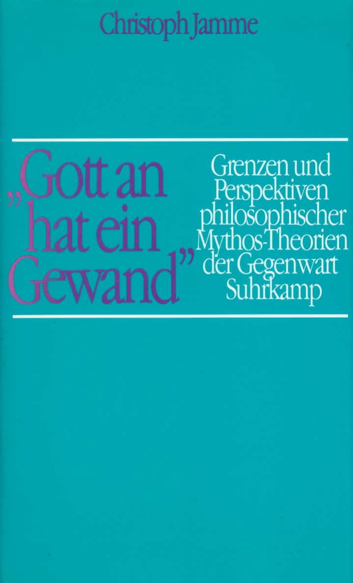 »Gott an hat ein Gewand«. Philosophy Books