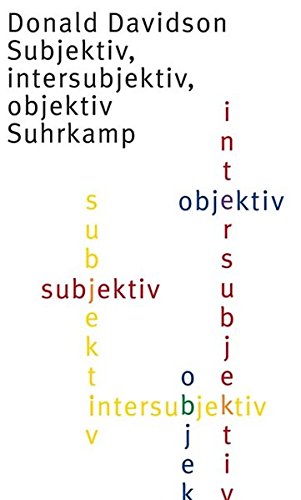Subjektiv, intesubjektiv, objektiv Philosophy
