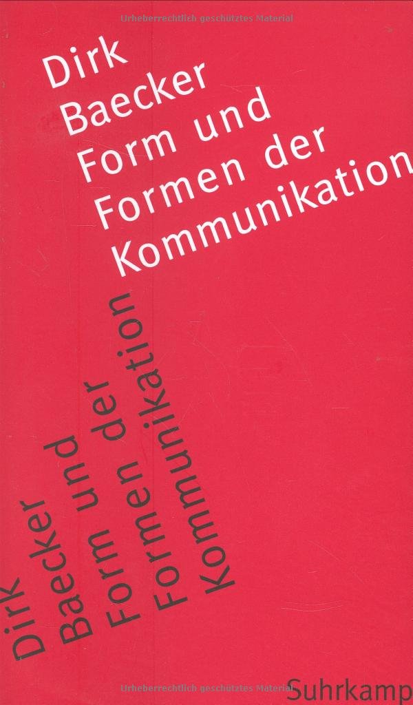 Form und Formen der Kommunikation Books