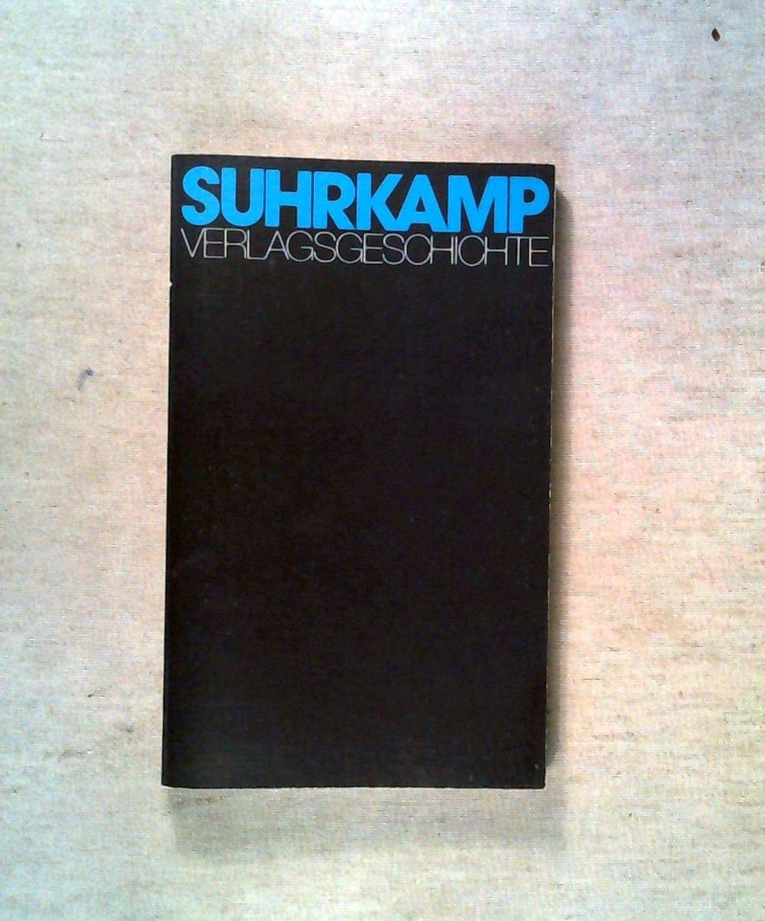 Suhrkamp-Verlagsgeschichte : Books