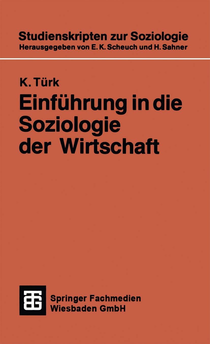 Einführung in die Soziologie der Wirtschaft book