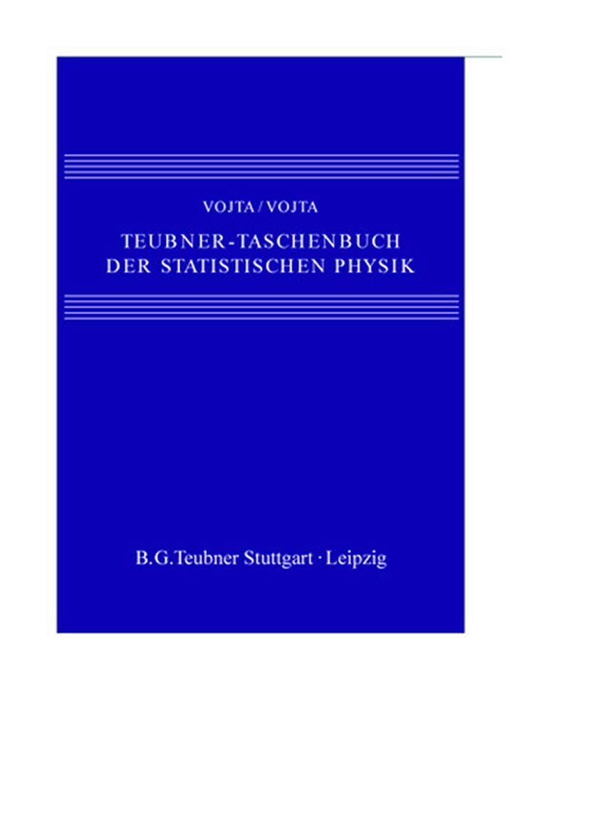 Teubner-Taschenbuch der statistischen Physik Mathematics