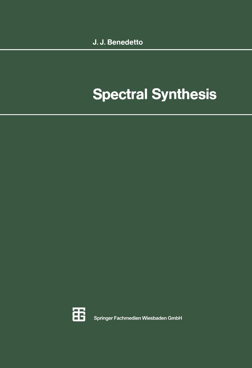 Spectral Synthesis (Mathematische Leitfaden) (German Edition) Media & Communication