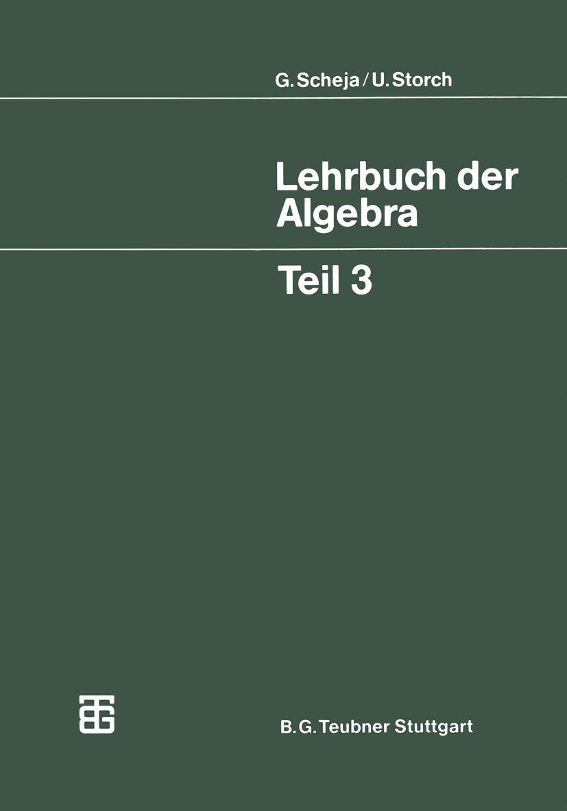Lehrbuch der Algebra Media & Communication Books