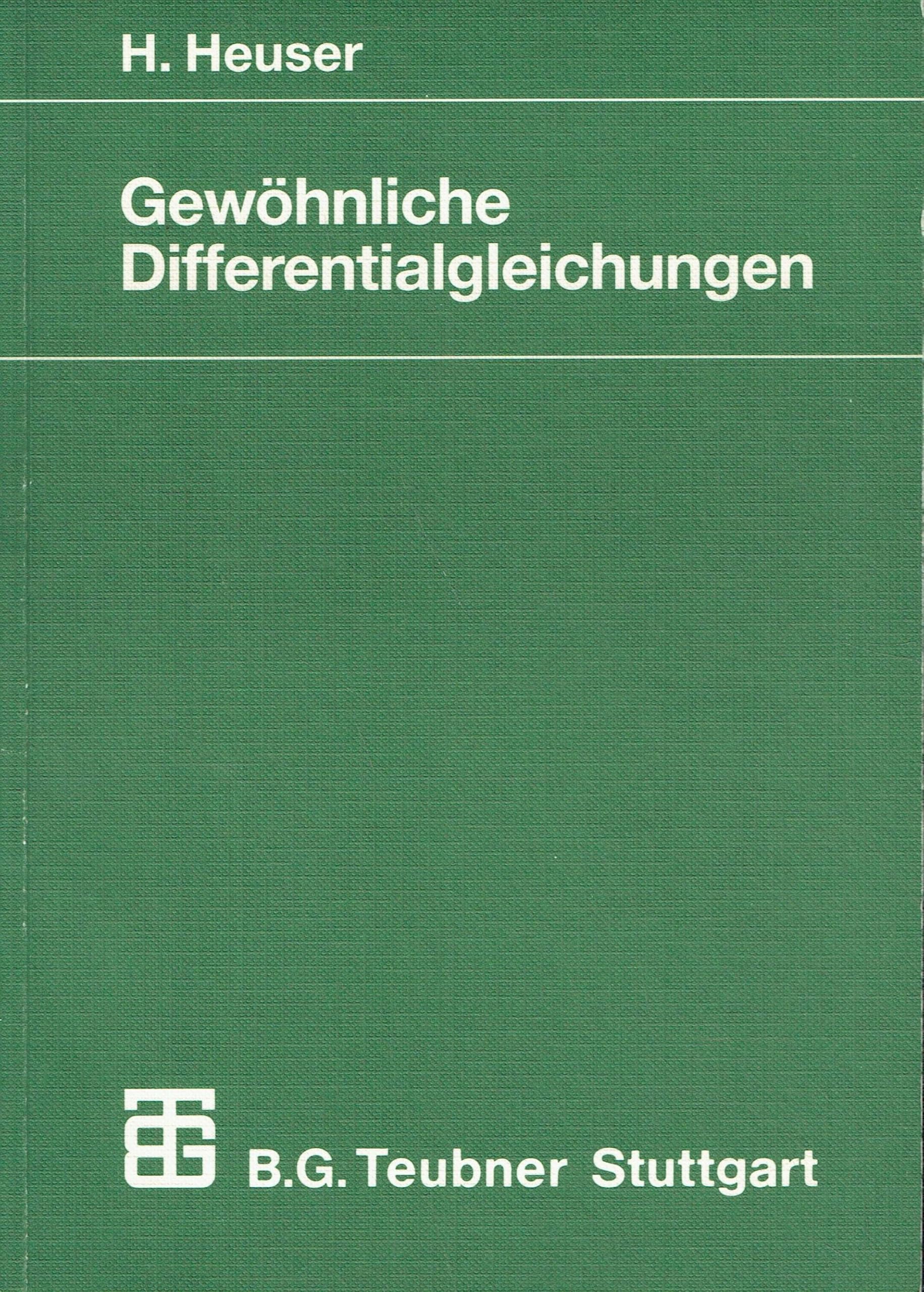 Gewöhnliche Differentialgleichungen: Einführung in Lehre und Gebrauch Mathematics