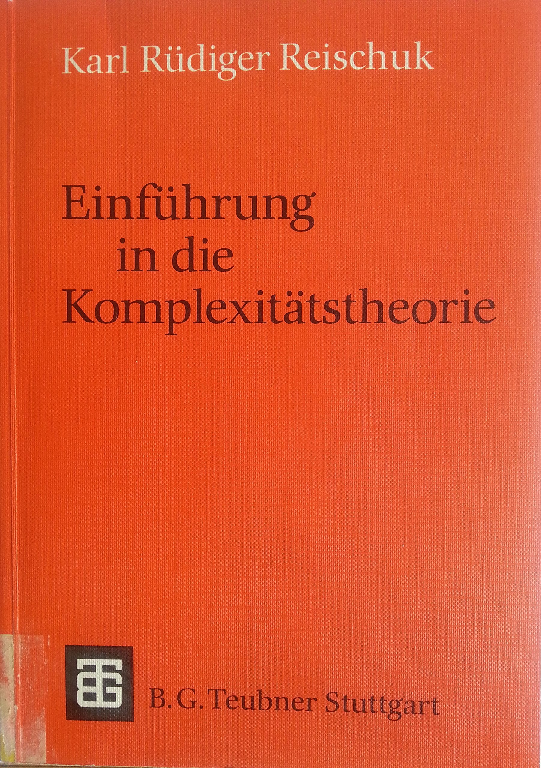 Einführung in die Komplexitätstheorie Computer Science