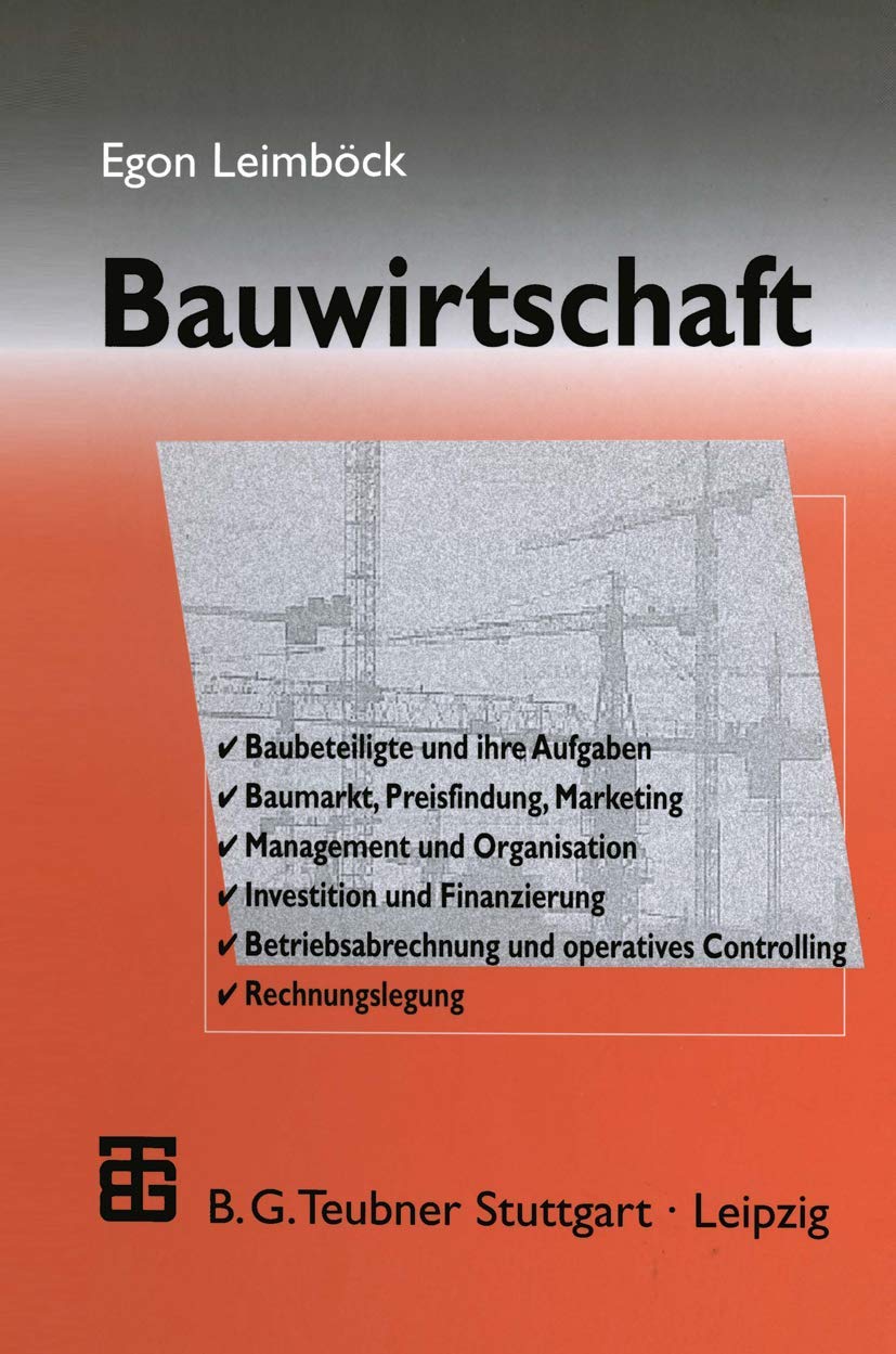 Bauwirtschaft (Schriftenreihe des Hauptverbandes der Deutschen Bauindustrie, 25) Business, Finance & Career